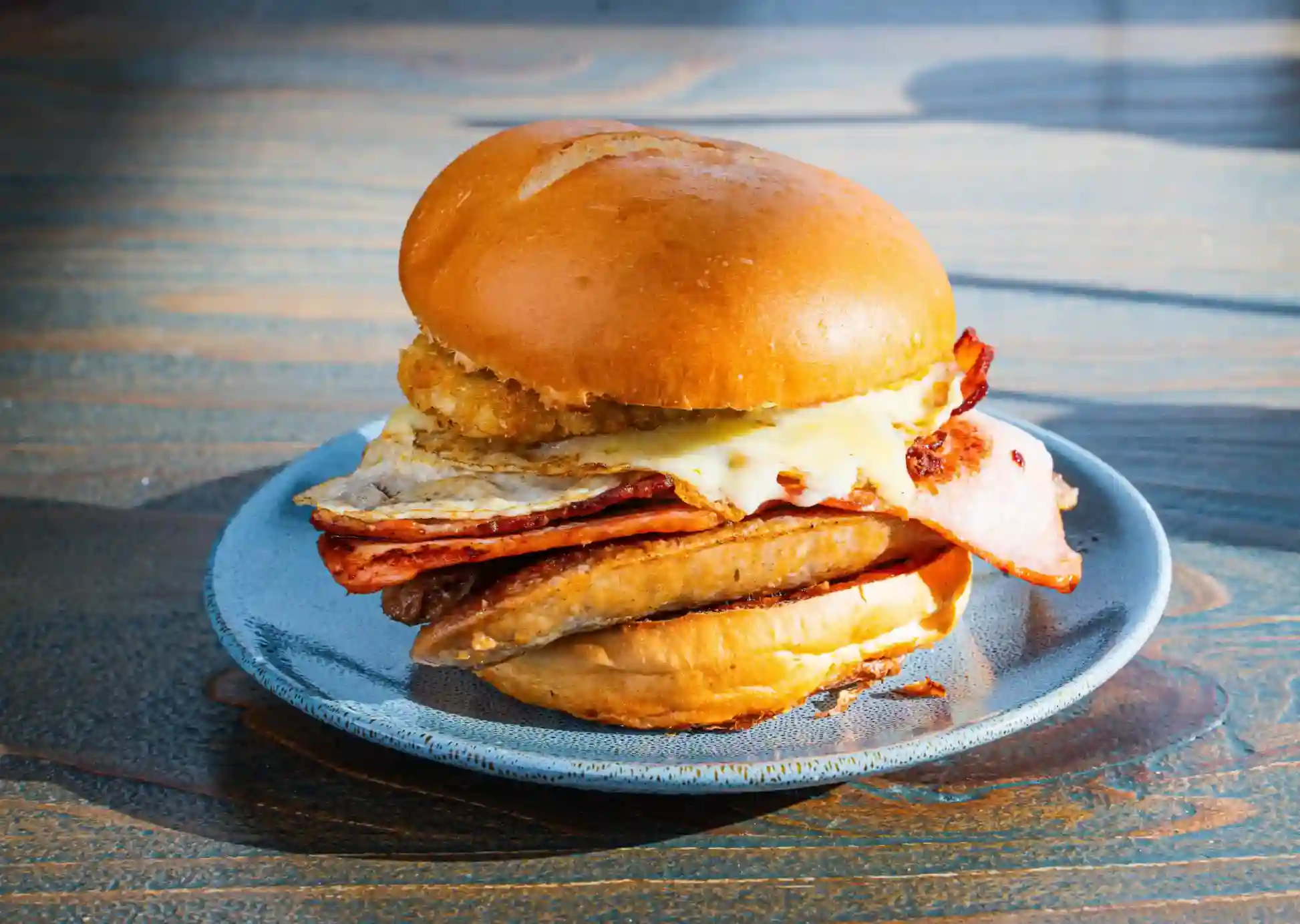 Greek Pulled Lamb Burger